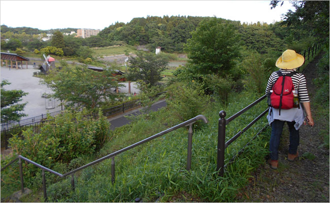 臼井城が眺められる