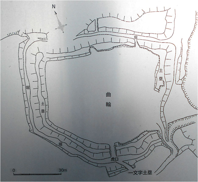 小竹城の縄張り