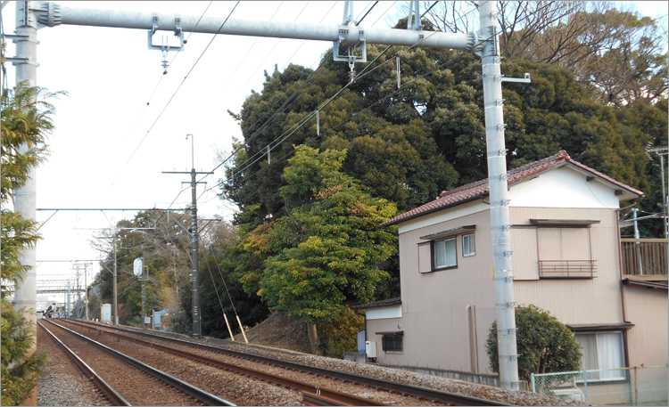 小栗原城の奥側が多門寺裏山