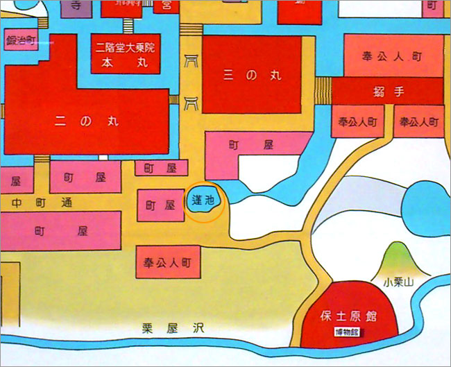 須賀川古地図・蓮池