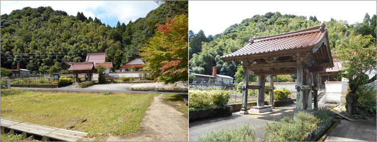 四脚門の西本寺山門