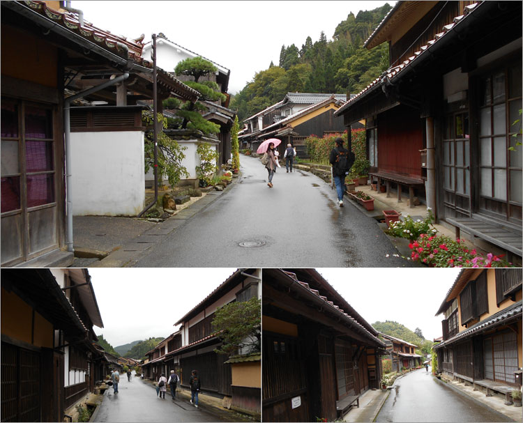 武家屋敷と、商人や職人の住む町家