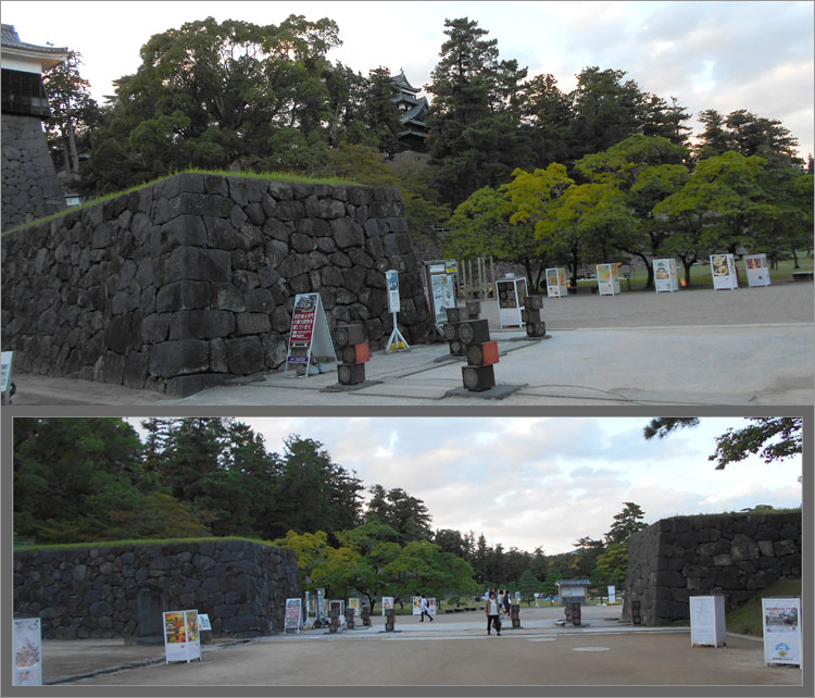 大手門跡松江城大手門の復元資料