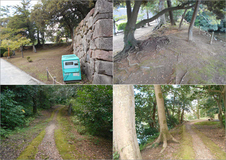 城山稲荷神社や搦手之虎口広場