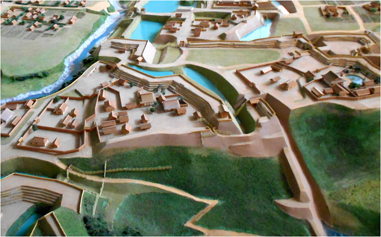 鉢形城の二の曲輪、三の曲輪