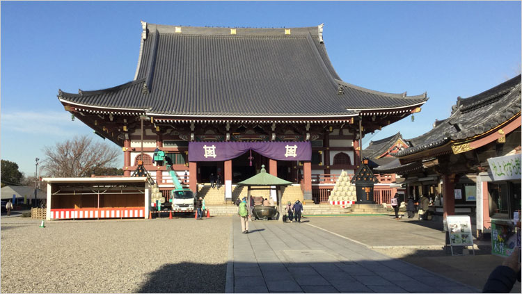 日蓮を祀っている「祖師堂」
