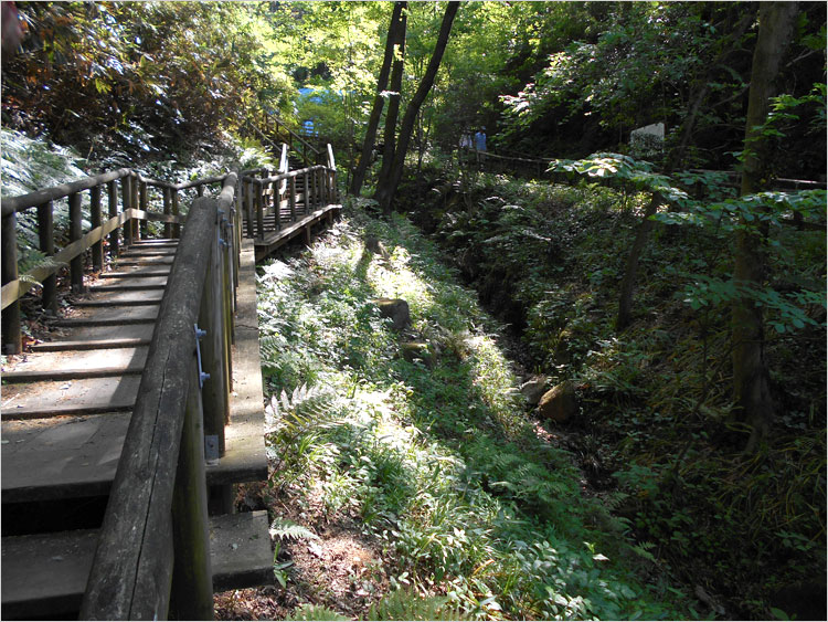 枡形城の長者穴横穴墓群