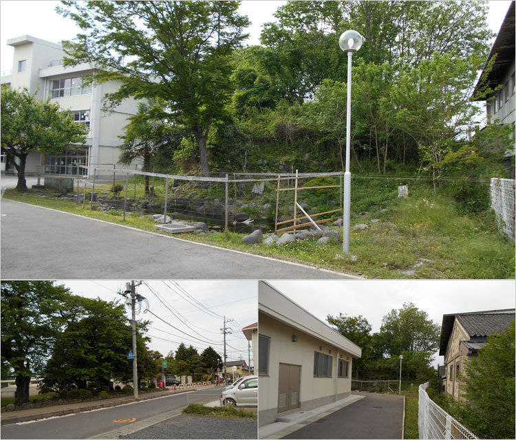 御前城土塁跡-氏家小学校