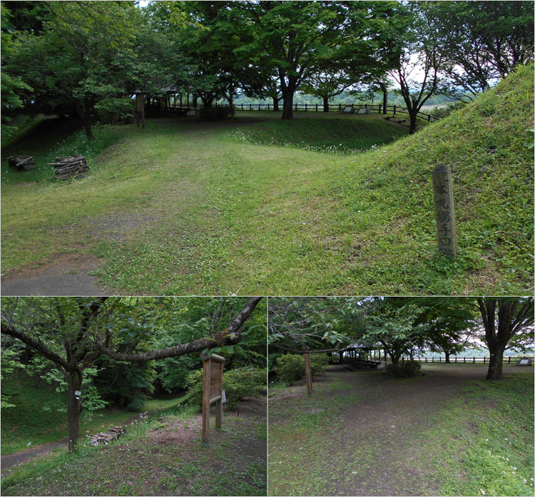 搦手のすぐ前に建物