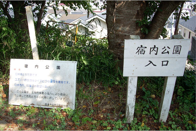 臼井城の砦跡です