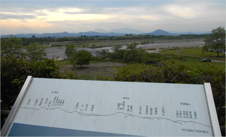 勝山城から見る山々