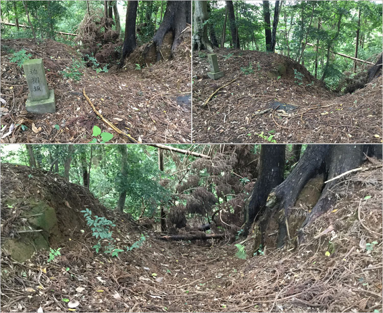 竪堀ではなく後世の者が近道