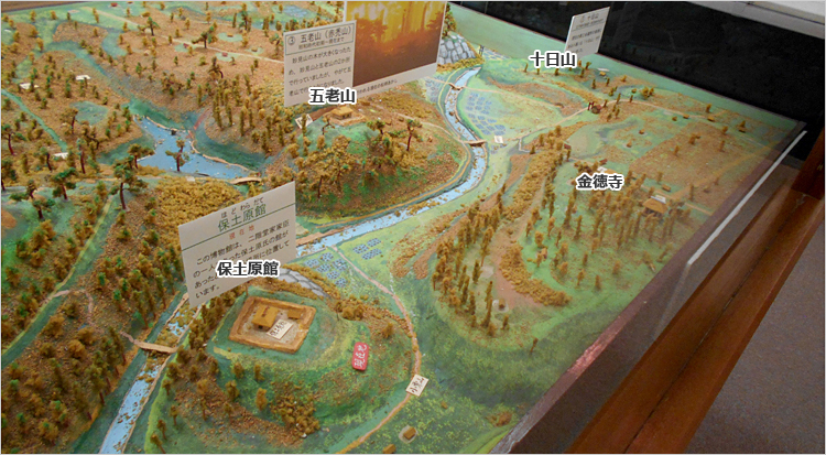 愛宕山城 / 岩瀬山城ジオラマ