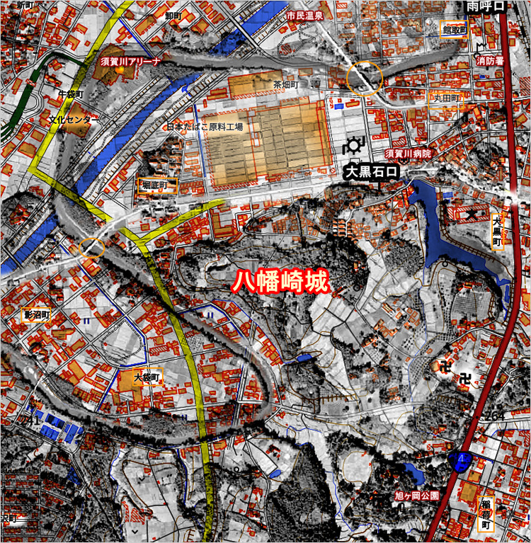 大黒石口のマップ
