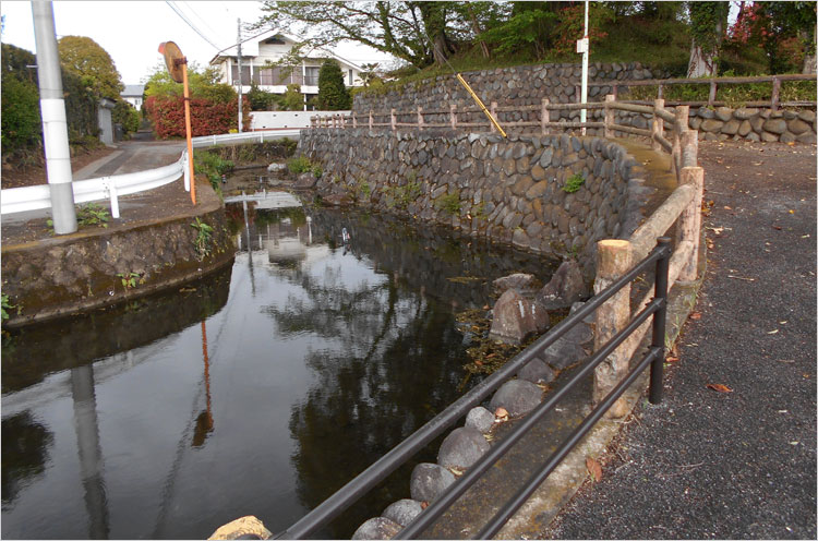 栃木城西側の堀跡