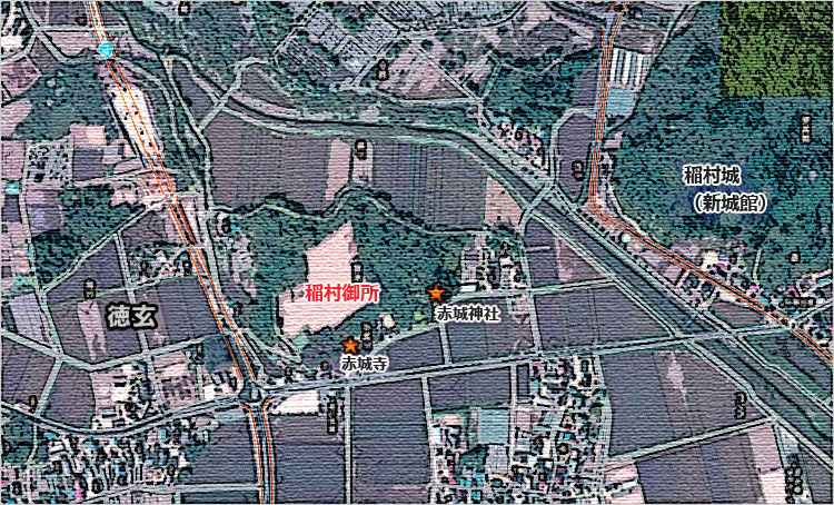 稲村城（新城館）がある