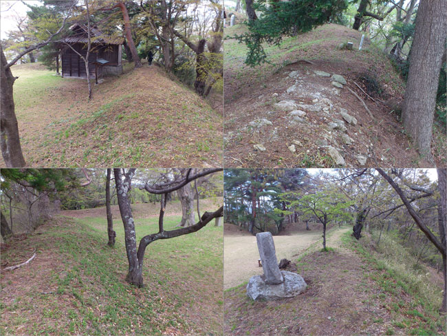 愛宕山城土塁