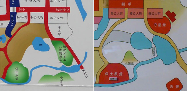 二階堂神社にあった町割り図