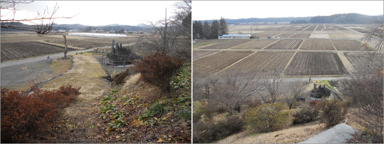 松山城南の景色