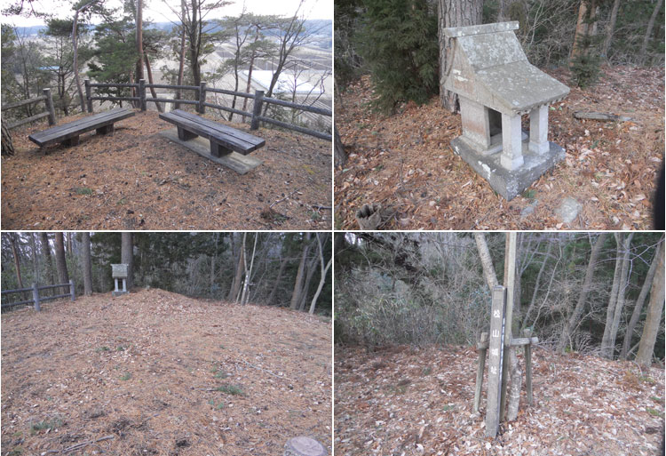 松山城址の標柱