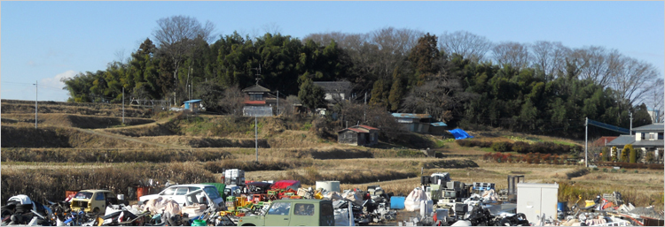 須賀川市と鏡石町の境
