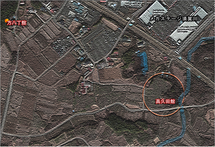 高久田館（鹿島館）の場所