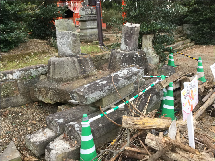上杉景勝が寄進した鳥居