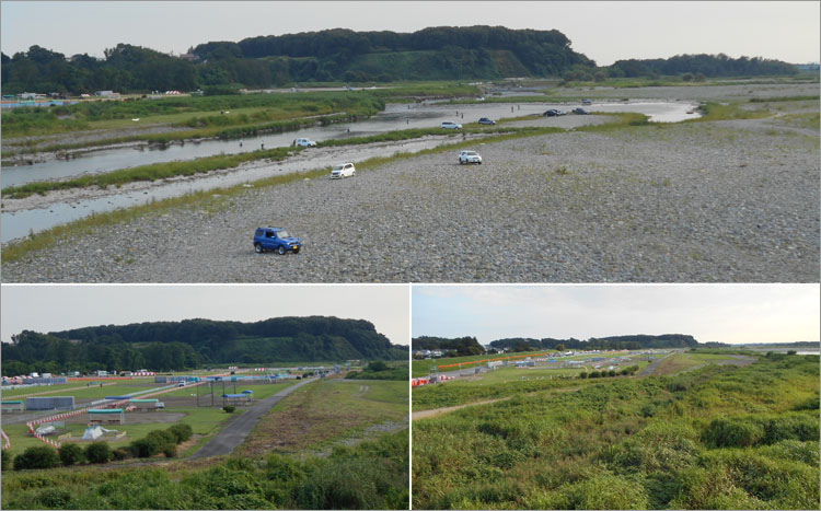柳田大橋からの飛山城