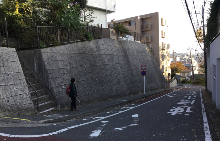 玉縄城址の石碑のある高台は圓光寺曲輪