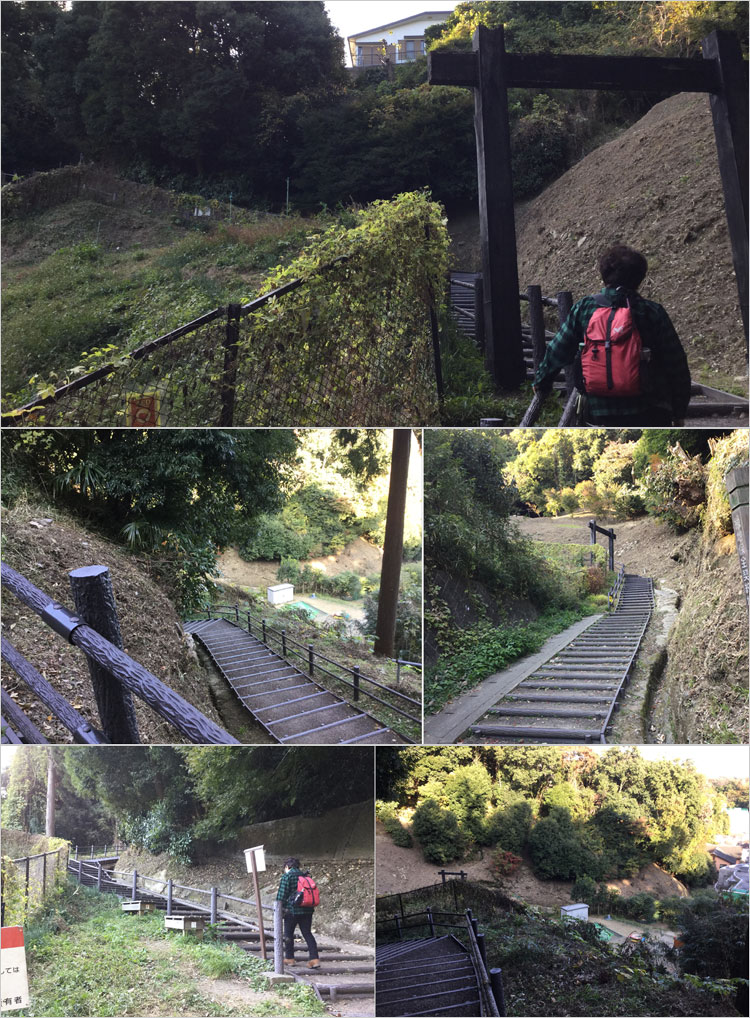 玉縄城の七曲りを歩く