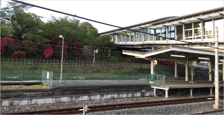 切岸に沿って東西に堀