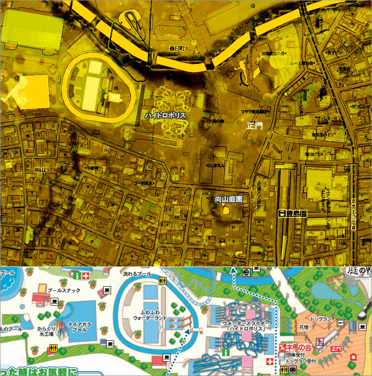 衛星写真で見る練馬城