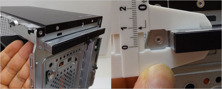 スリム型光学ドライブベイ