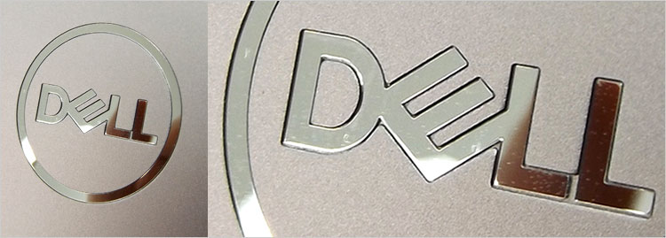 クローム調のDELLロゴ