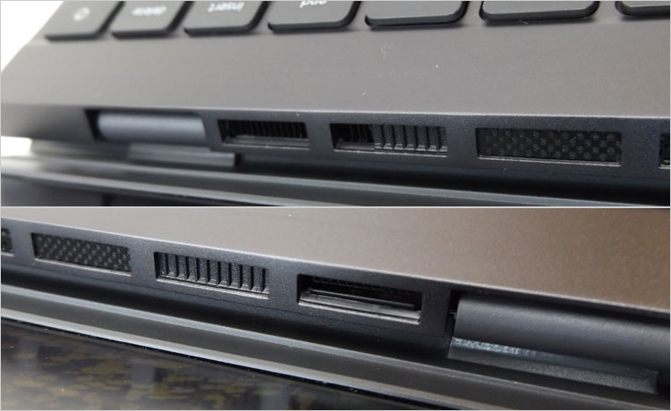 左右の2箇所にも排気口が確認