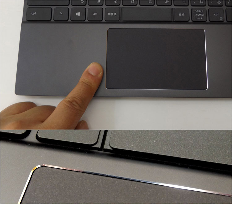 ダイヤモンドカット加工が施されている。