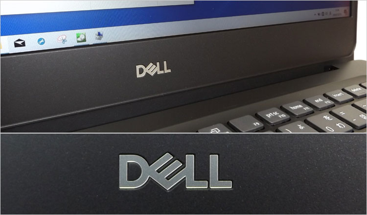 下部のDELLロゴ
