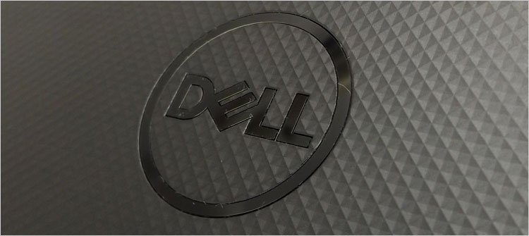 光沢のDELLロゴ