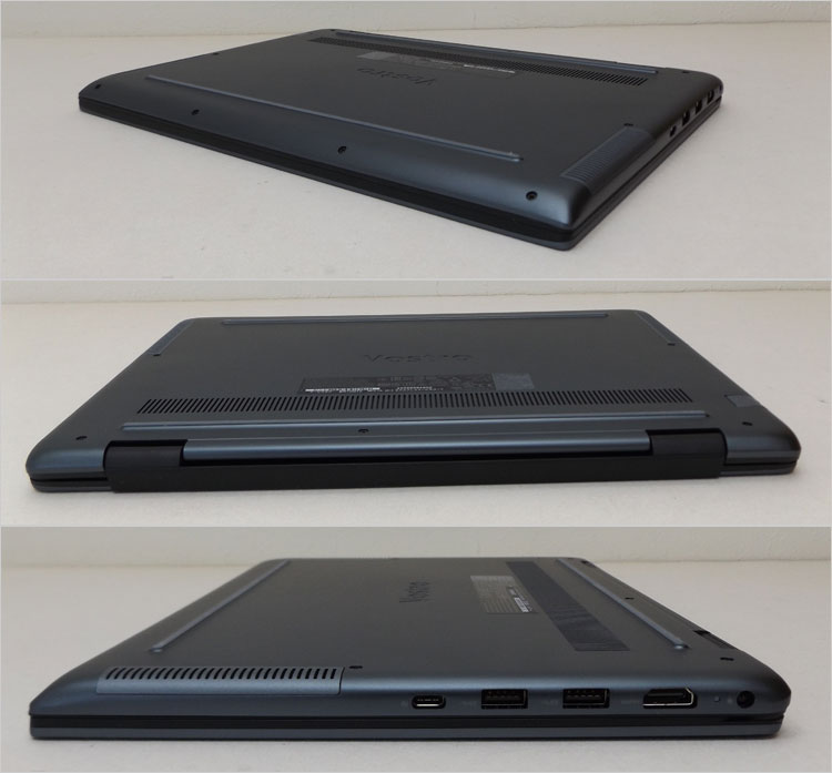 アルミ素材を採用の天板と底面