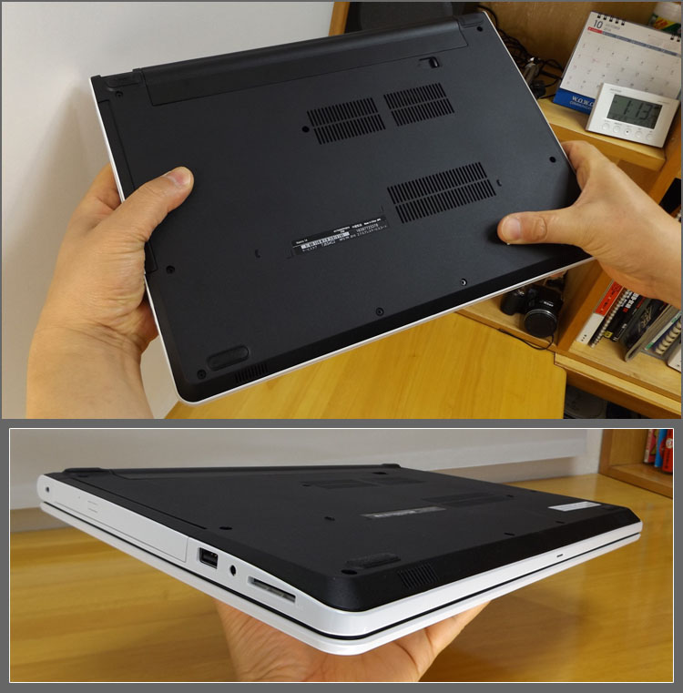 Vostro 14の裏側写真