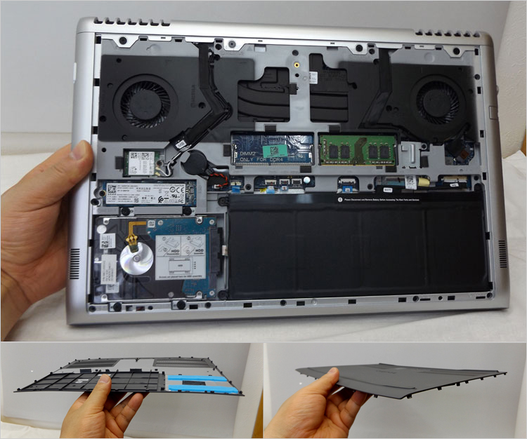 Vostro15（7580）の内部構造詳細