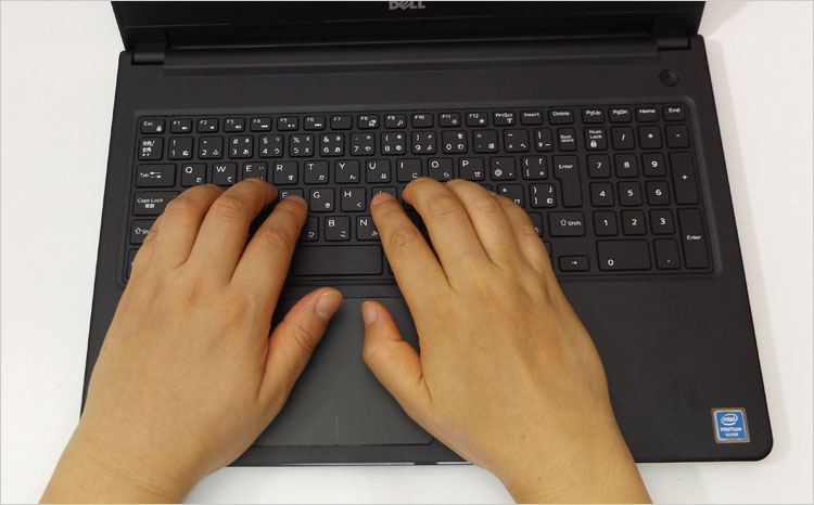 ホームポジションの様子