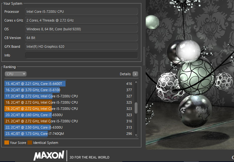 ベンチマークテストVostro 15（5568）