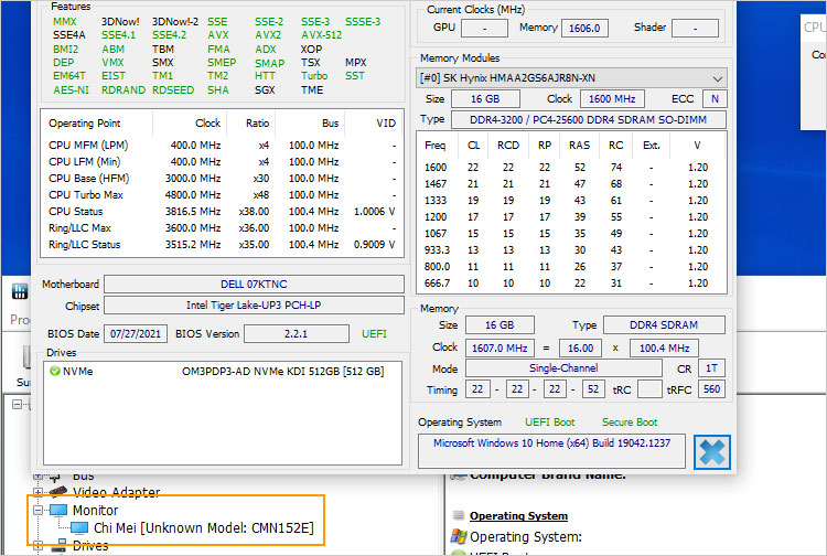 レビューしている、Vostro 15（5510）の構成