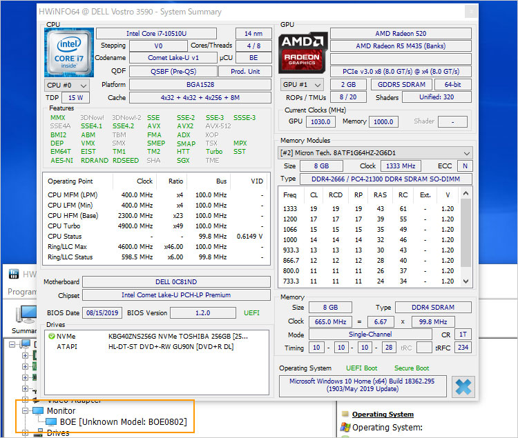 Core i7-10510Uを搭載させた