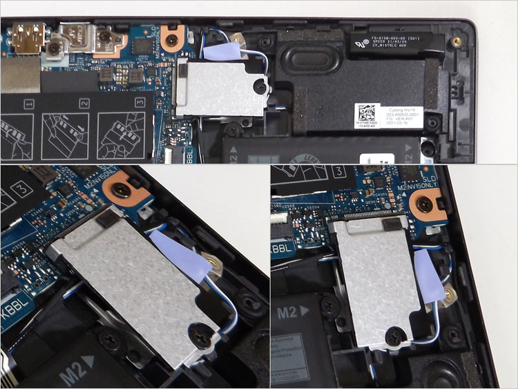 ストレージ用のM.2スロット