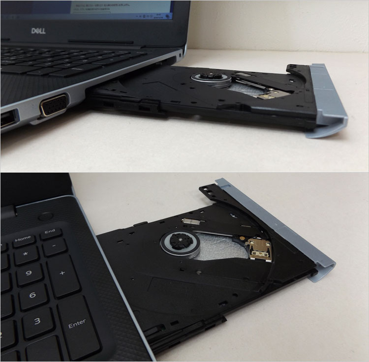 トレイを引き出した