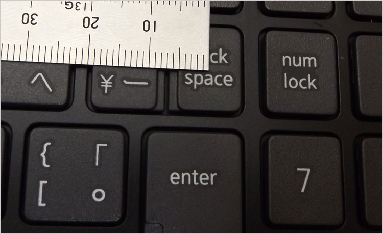 懸念要素のあるBack spaceキー