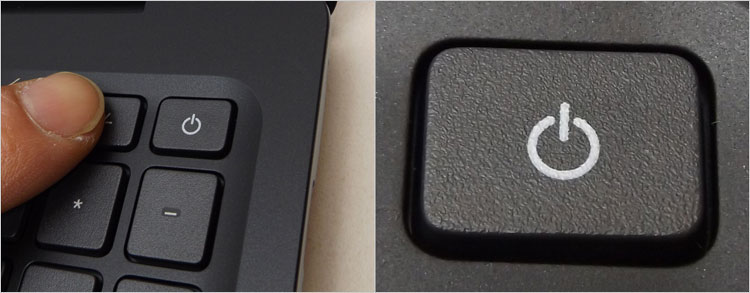 電源マークはプリント