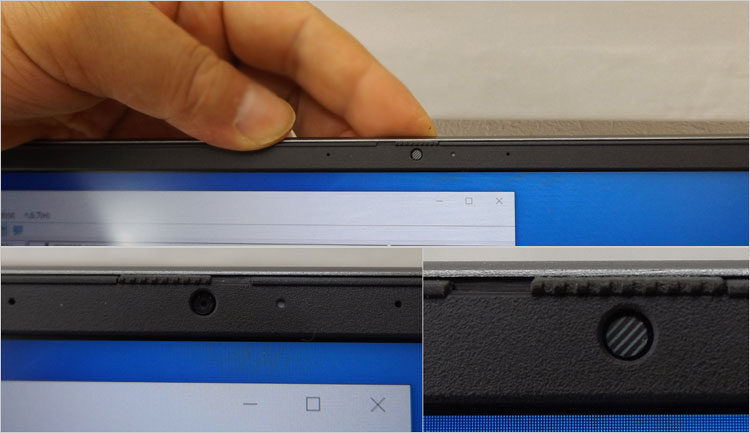 小型Webカメラを内蔵